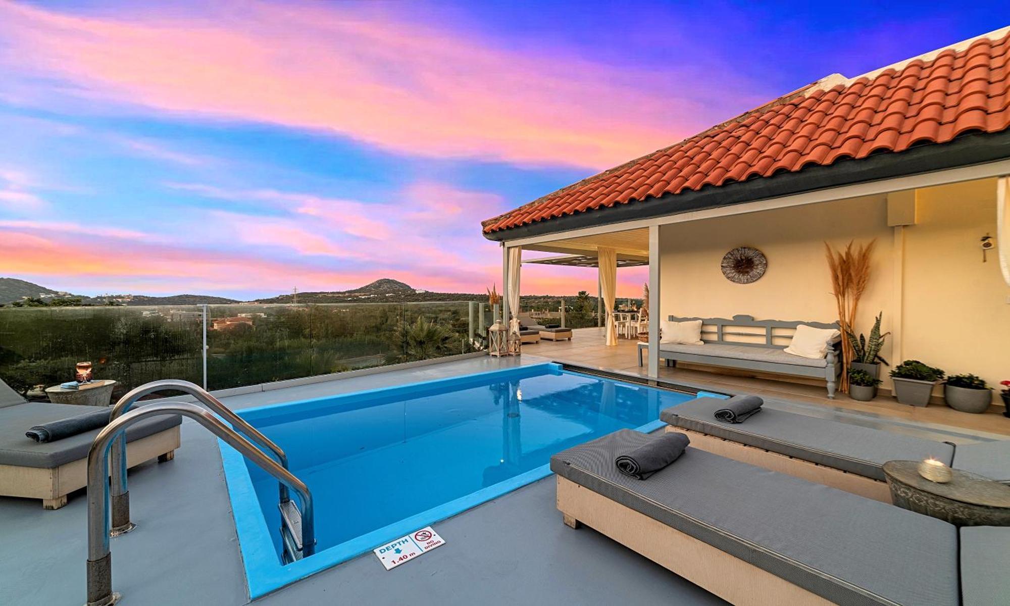 Olive Green Villa Heated Pool Ájosz Nikólaosz Kültér fotó